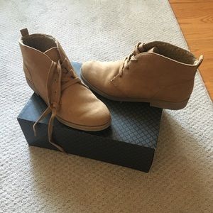 Tan short boots